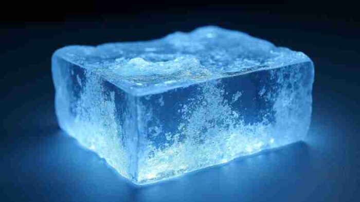 21st Form of Ice Discovered by World's Largest X-ray Laser, Concept art for illustrative purpose, tags: eis xxi bei raumtemperatur - Monok